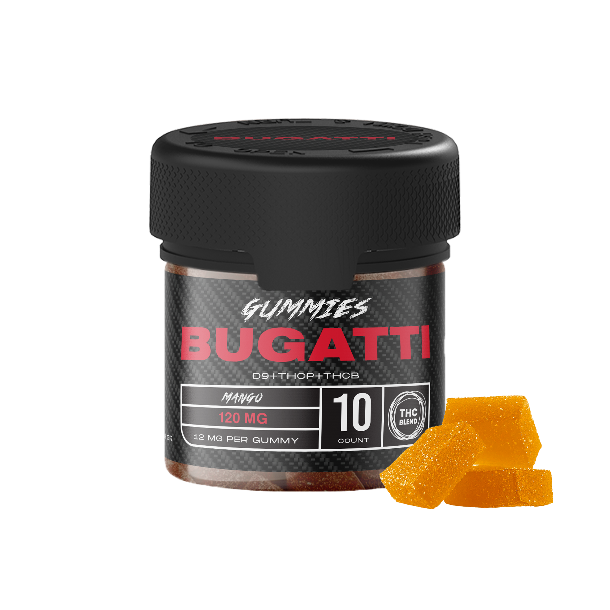 BUGATTI GUMMIES - 120MG - MANGO 10PCS - MIXED BLEND